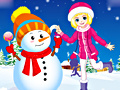 Juego Winter Snowman and Girl