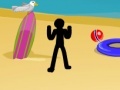 Juego Stickman Death Beach