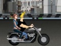 Juego Johnny Bravo driving a motorcycle