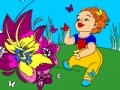 Juego Kid's coloring: The little girl