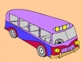 Juego Modern school bus coloring