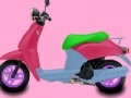 Juego Pink motorcycle coloring