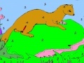 Juego Tired beaver coloring