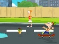 Juego Phineas and Ferb: Super skateboard