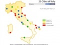 Juego 25 cities of Italy