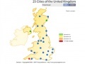 Juego 25 cities of the United Kingdom