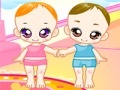 Juego Two cute babies