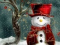 Juego Cute Snowmen Jigsaw