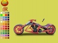 Juego Burgundy motorbike coloring