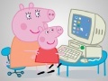 Juego Little Pig: At the computer