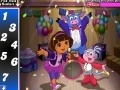 Juego Dora birthday party hidden numbers