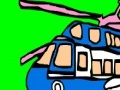 Juego Colorful military helicopter coloring