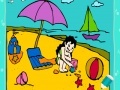 Juego Little Girl In The Beach Coloring