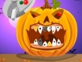 Juego Halloween. Pumpkin dental care