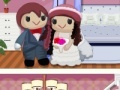 Juego Wedding couple doll house decor