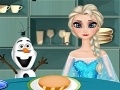 Juego Cold Heart: Elsa is preparing a hamburger