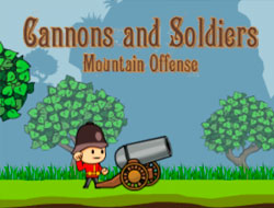 Juego Soldados y cañón: Ataque Montaña.