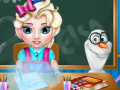 Juego Baby Elsa School Time