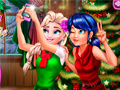 Juego Ladybug And Elsa Xmas Selfie