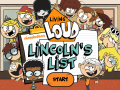 Juego The Loud House: Lincolns List  