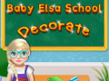 Juego Baby Elsa School Decorate