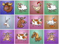 Juego Farm animals matching puzzles