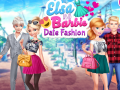 Juego Elsa and Barbie Date Fashion