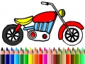 Juego Back To School: Motorbike Coloring