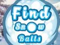 Juego Find Snow Balls
