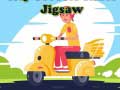 Juego City Scooter Rides Jigsaw