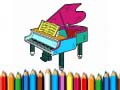 Juego Back To School: Piano Coloring Book