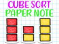 Juego Cube Sort Paper Note