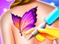 Juego Barbie Funny Tattoo Shop