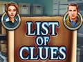 Juego List of clues