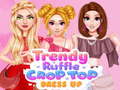 Juego Trendy Ruffle Crop Top Dress Up