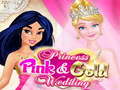 Juego Princess Pink And Gold Wedding