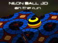 Juego Neon Ball 3d on the run
