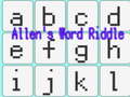 Juego Allen's Word Riddle