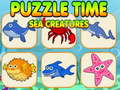 Juego Puzzle Time Sea Creatures