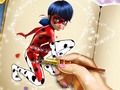 Juego Dotted girl coloring book