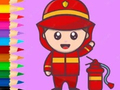 Juego Coloring Book: Fireman