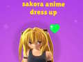 Juego Sakora Anime Dress Up