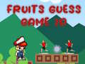 Juego Fruits Guess Game2D