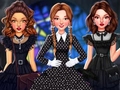 Juego Celebrity Wednesday Addams Style