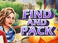 Juego Find and Pack