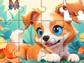 Juego Jigsaw Puzzle: Dog And Garden