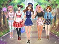 Juego High School Anime Dress Up