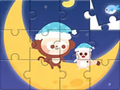 Juego Jigsaw Puzzle: Monkey With Moon