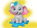 Juego Coloring Book: Elephant Spraying Water