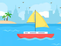 Juego Coloring Book: Boat On Sea